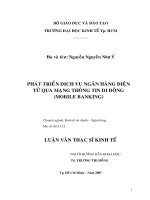 Phát triển dịch vụ ngân hàng điện tử qua mạng thông tin di động(mobile banking).pdf