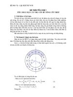 Thiết kế tối ưu cột tròn