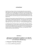 Các phương pháp chủ yếu được áp dụng trong thẩm định tài chính dự án đầu tư tại Chi nhánh Ngân hàng Công Thương Thanh Xuân. Thực trạng và một số ý kiến đề xuất.doc