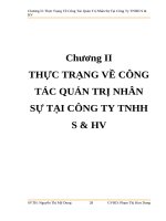 Thực Trạng Về Công Tác Quản Trị Nhân Sự Tại Công Ty TNHH S & HV.doc