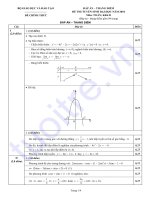 Đề thi tuyển sinh đại học môn Toán