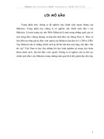 Các nhân tố hấp dẫn đầu tư nước ngoàI vào Malaixia.DOC