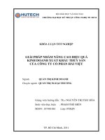 Giải pháp nâng cao hiệu quả kinh doanh xuất khẩu thủy sản của công ty cổ phần Hải Việt.pdf
