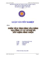 Phân tích tình hình tài chính tại Công ty Cổ Phần Cơ khí và Xây dựng Bình Triệu.doc