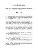 Tại sao nói học thuyết giá trị thặng dư là hòn đá tảng to lớn nhất trong học thuyết kinh tế của C. Mác.DOC