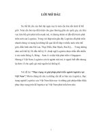 Thực trạng và một số giải pháp phát triển ngành logistics tại Việt Nam.doc