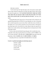 GIẢI PHÁP NHẰM HOÀN THIỆN QUY TRÌNH THỦ TỤC HẢI QUAN ĐIỆN TỬ ĐỐI VỚI HÀNG HÓA XUẤT NHẬP KHẨU BẰNG ĐƯỜNG BIỂN TẠI THÀNH PHỐ HỒ CHÍ MINH.doc