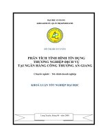 Phân tích tình hình tín dụng thương nghiệp-dịch vụ tại Ngân hàng Công thương-An Giang.doc