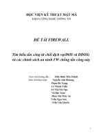 Đề tài tìm hiểu tấn công từ DDOS