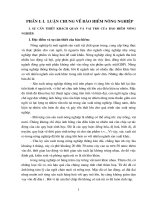 Lý  luận chung về bảo hiểm nông nghiệp.DOC