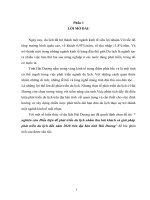 nghiên cứu Điều kiện để phát triển du lịch nhằm thu hút khách và giải pháp phát triển du lịch đến năm 2020 trên địa bàn tỉnh Hải Dương.DOC