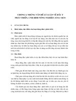 Những vấn đề lý luận về đầu tư phát triển, CNH-HĐH nông nghiệp, nông thôn.DOC