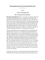 Vai trò của công nghệ xanh đối với sự phát triển của nông thôn.doc