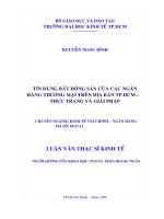 Tín dụng bất động sản của các ngân hàng thương mại trên địa bàn TP.HCM - Thực trạng và giải pháp.pdf