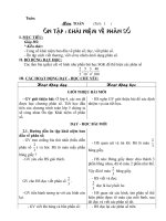 Toán tiểu học ôn tập khái niệm phân số