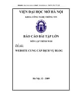 nghiên cứu về ứng dụng Blog của Web.DOC