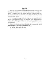 Đảo đảm vật tư cho sản xuất tại chi nhánh phía Bắc – tổng công ty xây dựng Hà Nội.DOC