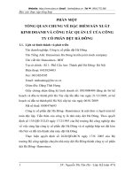 TỔNG QUAN CHUNG VỀ ĐẶC ĐIỂM SẢN XUẤT KINH DOANH VÀ CÔNG TÁC QUẢN LÝ CỦA CÔNG TY CỔ PHẦN DỆT HÀ ĐÔNG.DOC