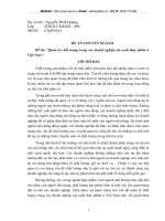 Quản trị chất lượng trong các doanh nghiệp sản xuất thực phẩm ở Việt Nam.DOC