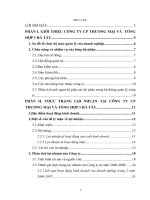 Phân tích tình hình lợi nhuận tại Công ty CP Thương mại và tổng hợp I Hà Tây .DOC
