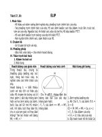 Giáo án Toán học chương Elip