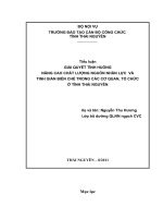 Giải quyết tình huống nâng cao chất lượng nguồn nhân lực và tinh giản biên chế trong các cơ quan, tổ chức ở tỉnh thái nguyên.doc