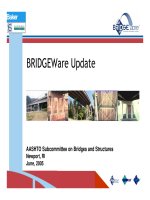 AASHTO Subcommittee on Bridges and Structures Newport, RI June, 2005