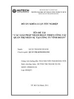 CÁC GIẢI PHÁP NHẰM HOÀN THIỆN CÔNG TÁC QUẢN TRỊ NHÂN SỰ TẠI CÔNG TY VĨNH HOÀN.doc