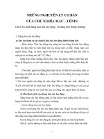 NHỮNG NGHUYÊN LÝ CƠ BẢN CỦA CHỦ NGHĨA MÁC – LÊNIN.DOC