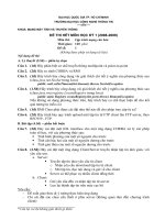 Đề thi lập trình mạng căn bản