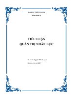 QUản trị nhân lực  đào tạo và phát triển nguồn nhân lực con người Liên hệ với thực tiễn ở Việt Nam..doc