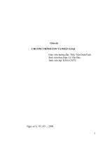 Chương trình con và phân loại