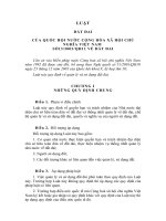 LUẬT ĐẤT ĐAI CỦA QUỐC HỘI NƯỚC CỘNG HÒA XÃ HỘI CHỦ NGHĨA VIỆT NAM SỐ13-2003-QH11 VỀ ĐẤT ĐAI .DOC