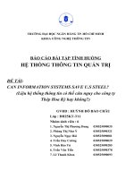 CAN INFORMATION SYSTEMS SAVE U.S STEEL (Liệu hệ thống thông tin có thể cứu nguy cho công ty Thép Hoa Kỳ hay không).docx