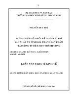 Hoàn thiện công tác kế toán chi phí sản xuất và tính giá thành sản phẩm tại công ty dệt may thành công.pdf
