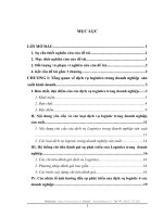 Phát triển các dịch vụ hậu cần vật tư cho sản xuất ở  nhà máy nhôm Đông Anh.DOC