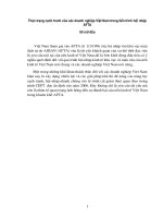 Thực trạng cạnh tranh của các doanh nghiệp Việt Nam trong tiến trình hội nhập AFTA.doc.DOC