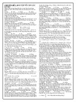 Tài liệu hay ôn thi Đại Học môn Vật Lý