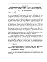 SỰ CẦN THIẾT VÀ GIẢI PHÁP CƠ BẢN ĐỂ PHÁT TRIỂN KINH TẾ NÔNG THÔN Ở NƯỚC TA TRONG THỜI KÌ QUÁ ĐỘ LÊN CHỦ NGHĨA XÃ HỘI.DOC
