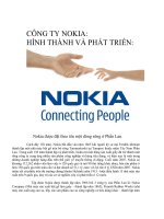 Thuyết trình về công ty Nokia hình thành và phát triển.doc