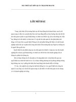 BÀI THIẾT KẾ MÔN QUẢN TRỊ KINH DOANH.doc