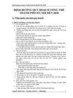 Định hướng quy hoạch tổng thể Thành Phố Hà Nội tới năm 2020.docx