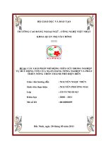 CÁC GIẢI PHÁP MỞ RỘNG TIỀN GỬI TRONG NGHIỆP VỤ HUY ĐỘNG VỐN CỦA NGÂN HÀNG NÔNG NGHIỆP VÀ PHÁT TRIỂN NÔNG THÔN THÀNH PHỐ ĐIỆN BIÊN.doc