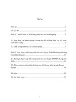 Thực trạng chất lượng nhân lực của Công ty TNHH LeLong và hướng biện pháp nâng cao.DOC