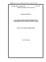 XÂY DỰNG PHƯƠNG PHÁP ĐỊNH LƯỢNG AZITHROMYCIN TRONG HUYẾT TƯƠNG.DOC