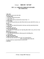 Mệnh đề và mệnh đề chứa biến