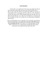 Kế hoạch chuyển dịch cơ cấu ngành kinh tế giai đoạn 2001-2005 phương hướng và giải pháp thực hiện.doc