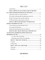 Thực trạng trong quản trị nhân lực tại nhà hàng bamboo bar trong khách sạn metropole hà nội.doc