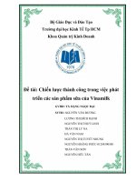 Chiến lược thành công trong việc phát triển các sản phẩm sữa của Vinamilk.doc