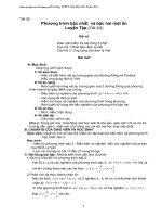 Giáo án luyện tập phương trình bậc nhất bậc hai